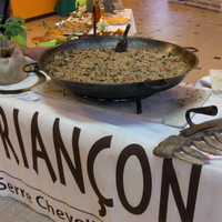 agneau bio des hautes alpes sous forme de tajine réalisation de buffet pour les mondiaux d'escalade de Briançon formation j2f buffets et présentation,